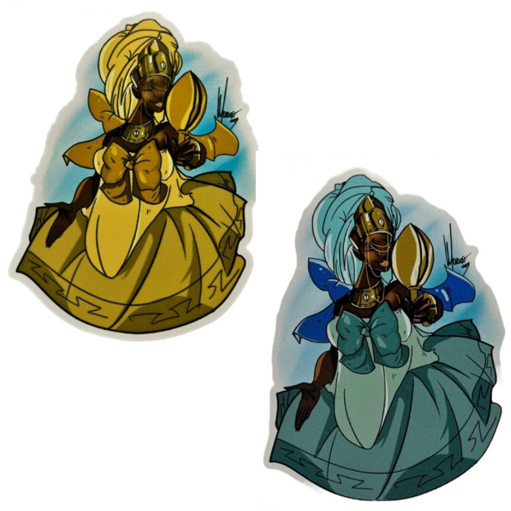 Adesivo de Vinil Impermeável Oxum 10X13 cm- Escolha o Modelo