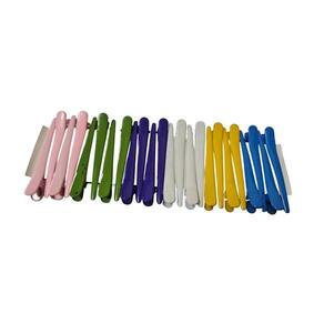 24 Presilhas Bico De Pato Metal Colorida Para Cabelos