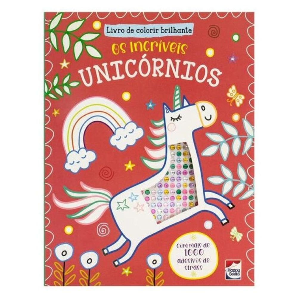 Livro De Colorir Brilhante: Os Incríveis Unicórnios