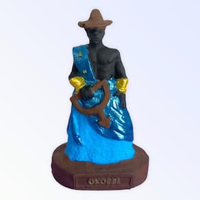 Escultura Orixá Oxóssi em Resina 10 cm - Selecione a Cor