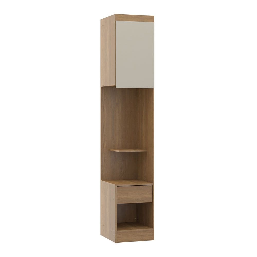 Mesa de Cabeceira Modular Selene 40x218cm MDP Carvalho 6007 Menu Móveis