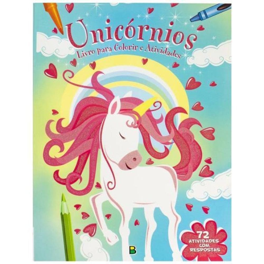 Livro Para Colorir E Atividades: Unicórnios