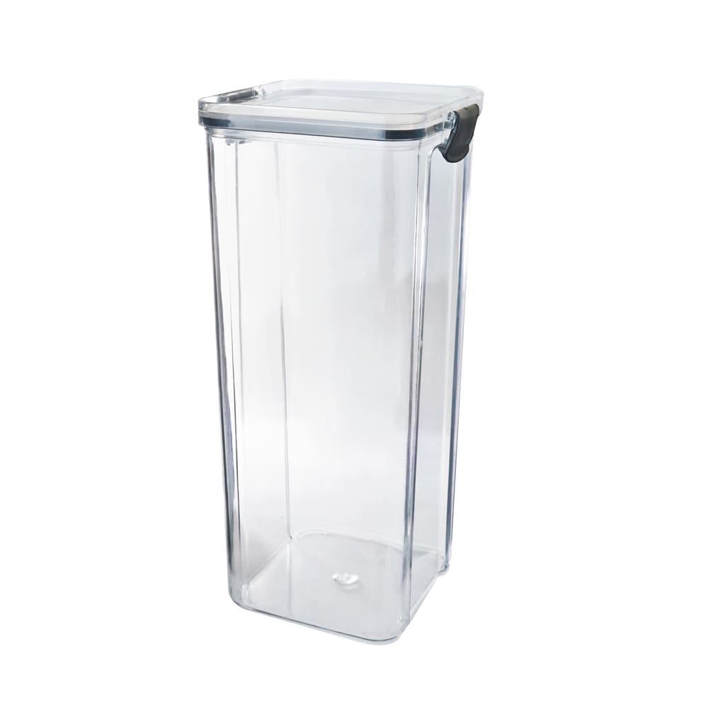 Pote Hermético De Plástico Com Tampa Trava 1800Ml 10X25cm