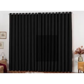 Cortina Luxo Blackout Lisboa 2 Metros Novo Modelo Preto