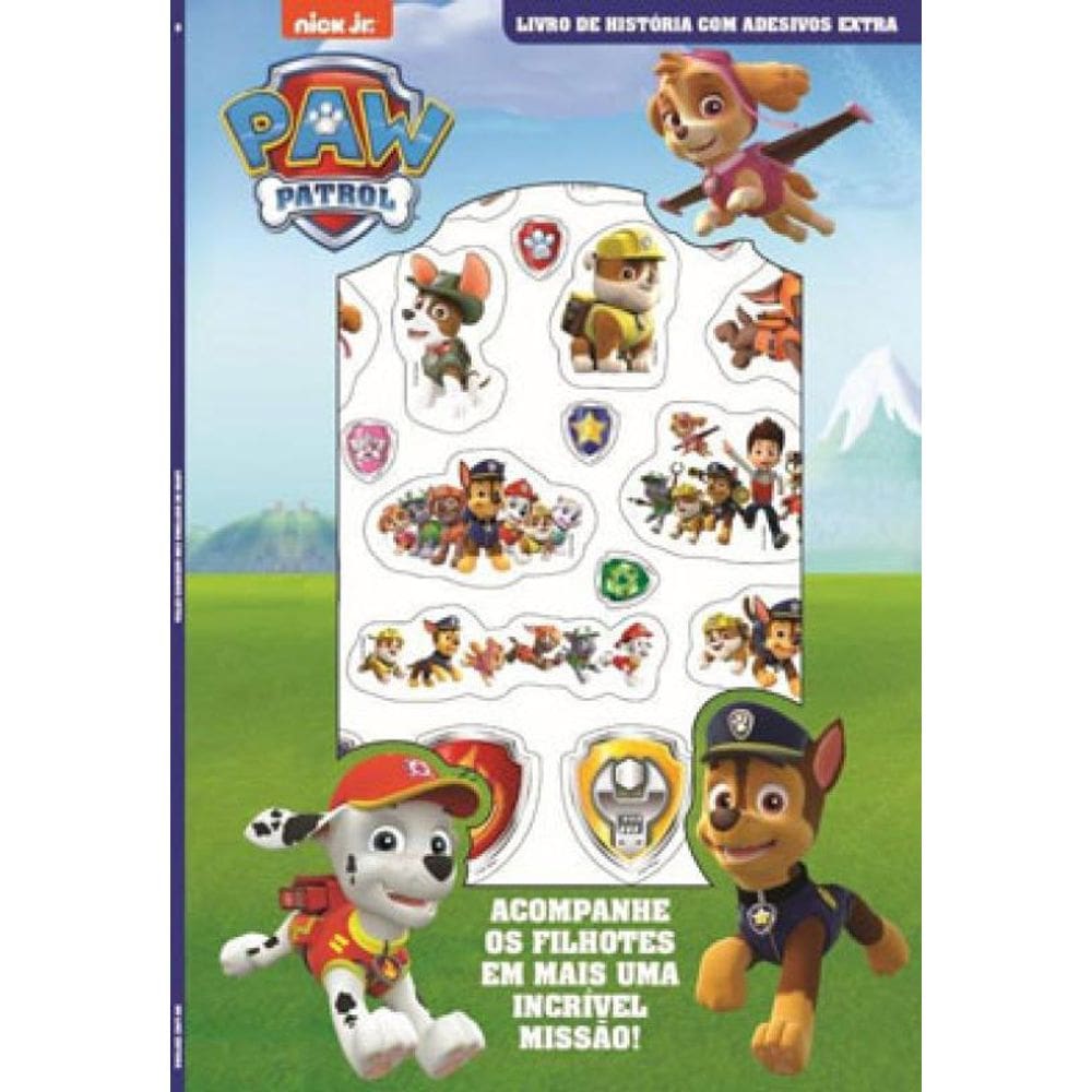 Patrulha Canina - Livro De História Com Adesivos - Extra