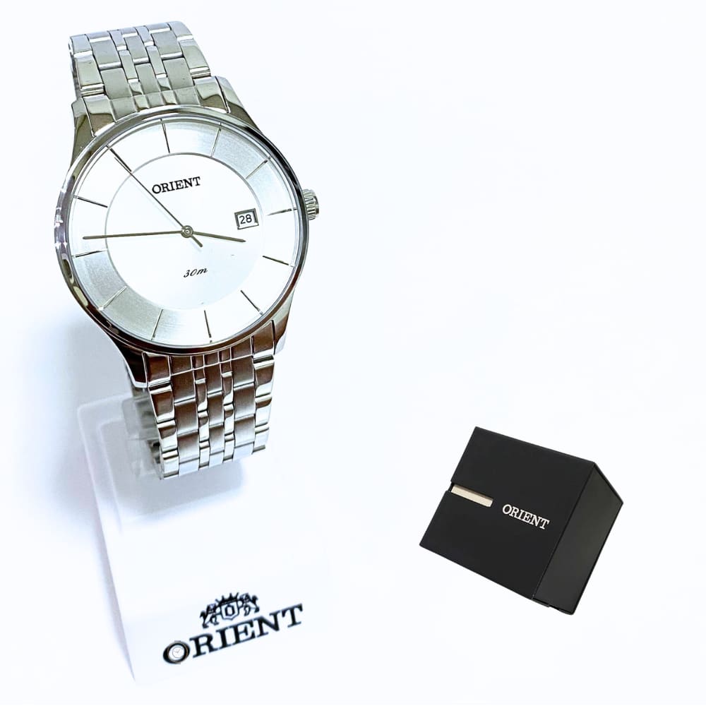 Relógio Orient Masculino Analógico Prateado Slim MBSS1293 S1SX