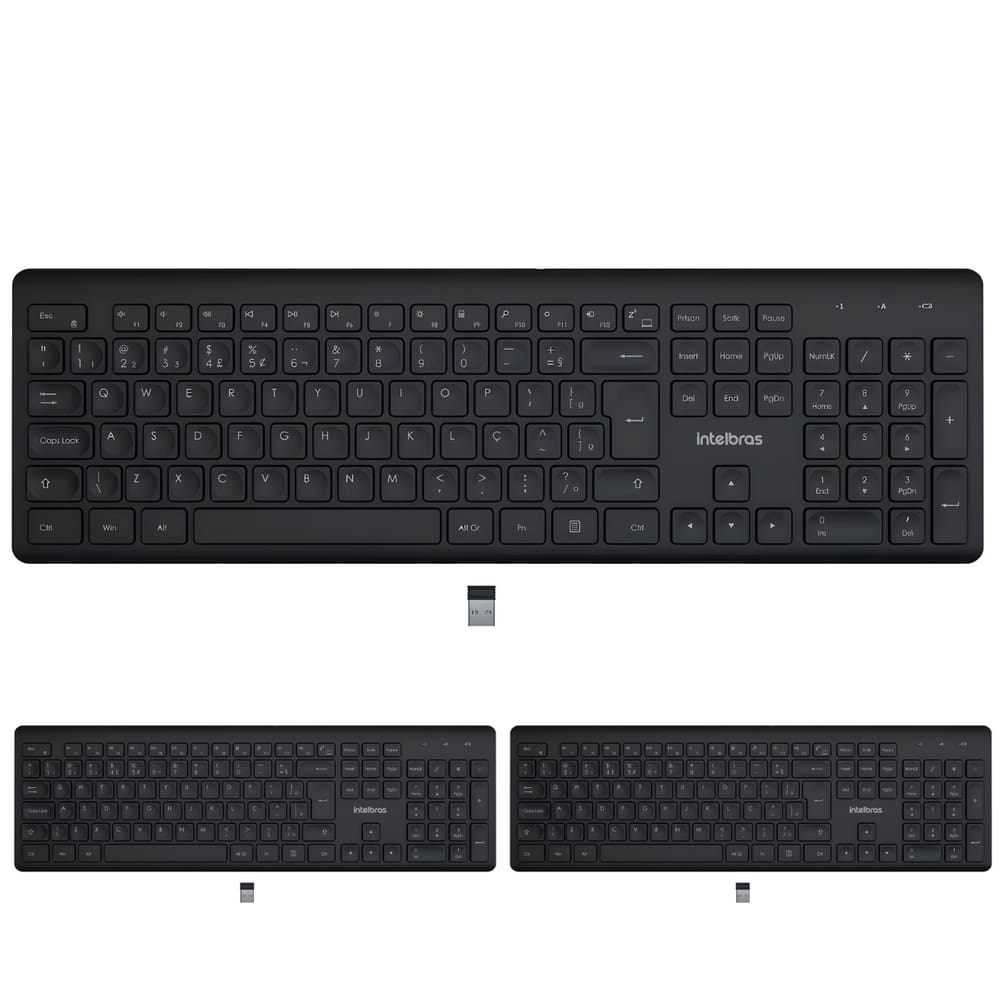Teclado Sem Fio Intelbras TSI50 Preto - 3 Unidades