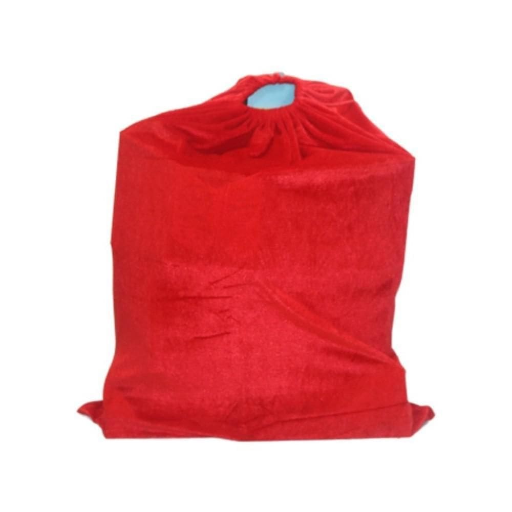 Sacola Noel Veludo Vermelha De Presentes 70X90Cm