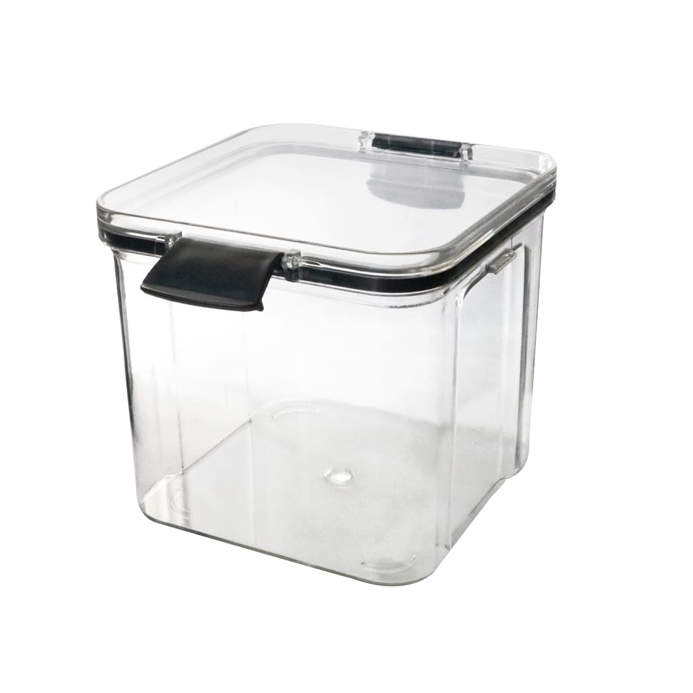 Pote Hermético de Plástico Com Tampa Trava 700ml 10x10cm