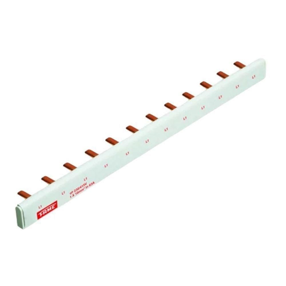 Barramento Pente De Ligação Em Cobre Fame 1p 230/415v~1x10mm²