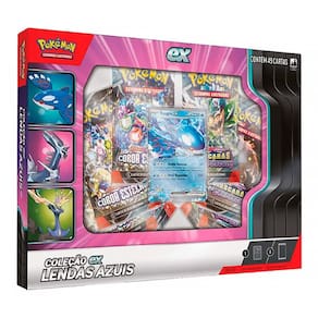Box Pokémon Lendas Azuis Kyogre com 49 Cartas 10152 35266 KYO - Copag