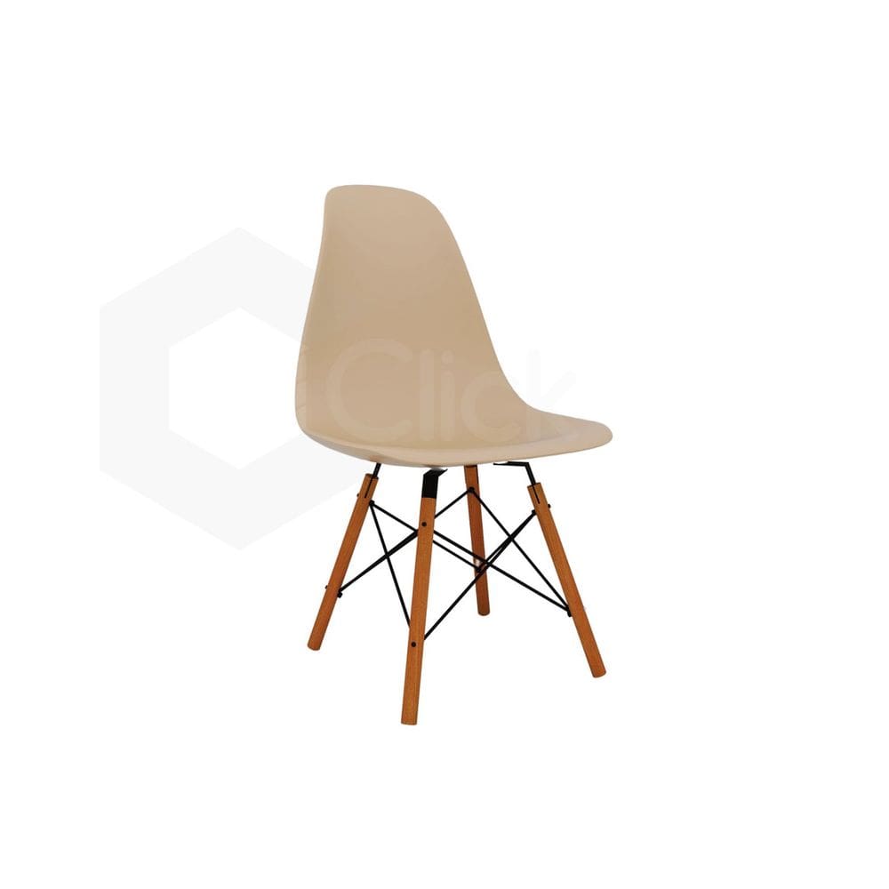 Cadeira Eiffel Para Mesa De Jantar Pés De Madeira