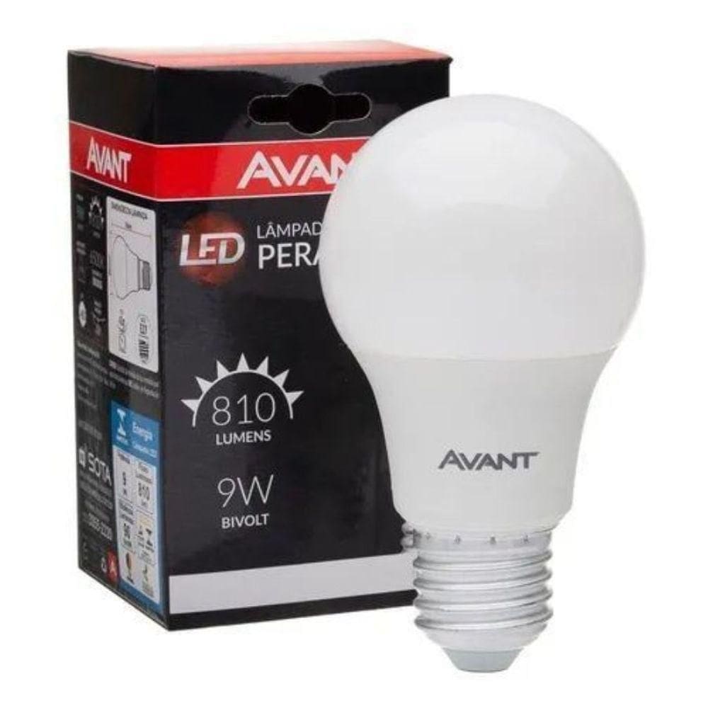Lâmpada Pera Led 9w 6500k Avant