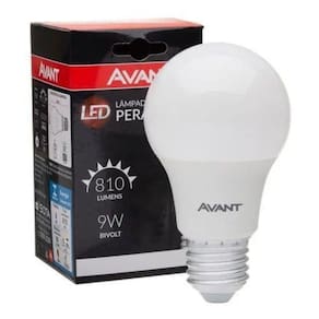 Lâmpada Pera Led 9w 6500k Avant