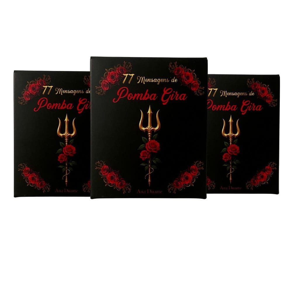 Kit Com 3 Box 77 Mensagens Espirituais Diárias De Pomba Gira