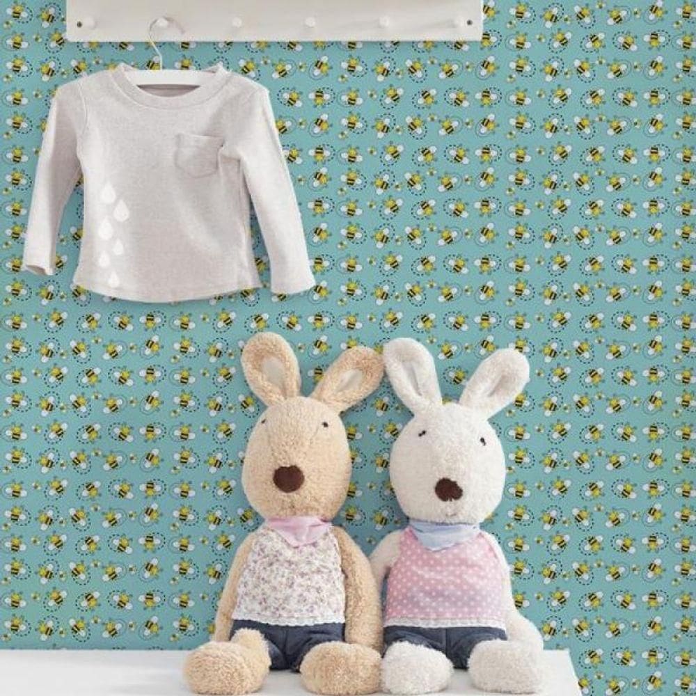 Papel De Parede Kids Abelhas
