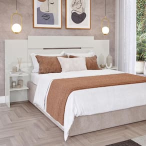 Cabeceira com 2 Prateleiras Lateral 100MDF Mila Panan