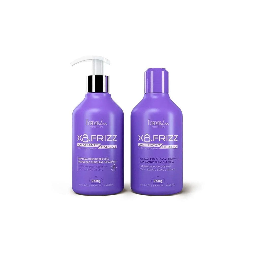 Kit Amaciante Capilar E Umectação Xô Frizz Forever Liss