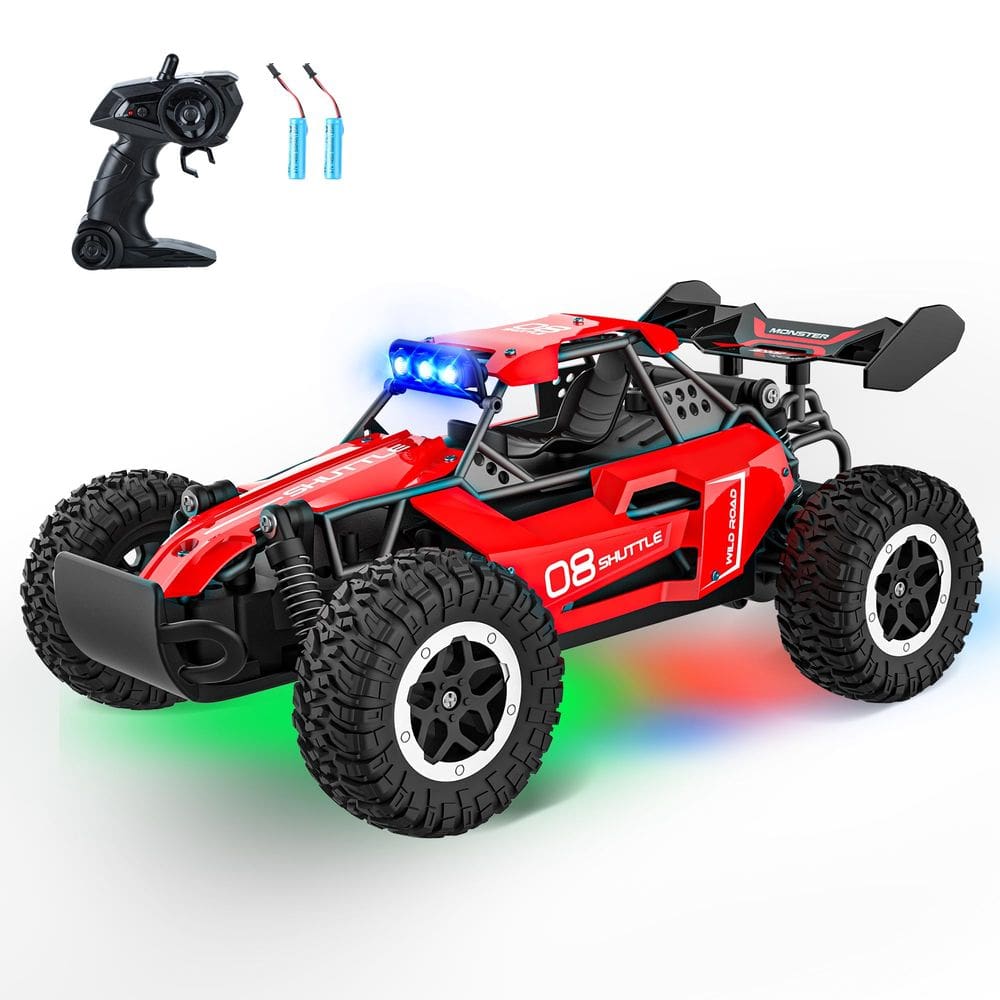 Carro de controle remoto SZJJX para crianças de 3 a 8 anos ou mais com luzes LED de 20 km/h