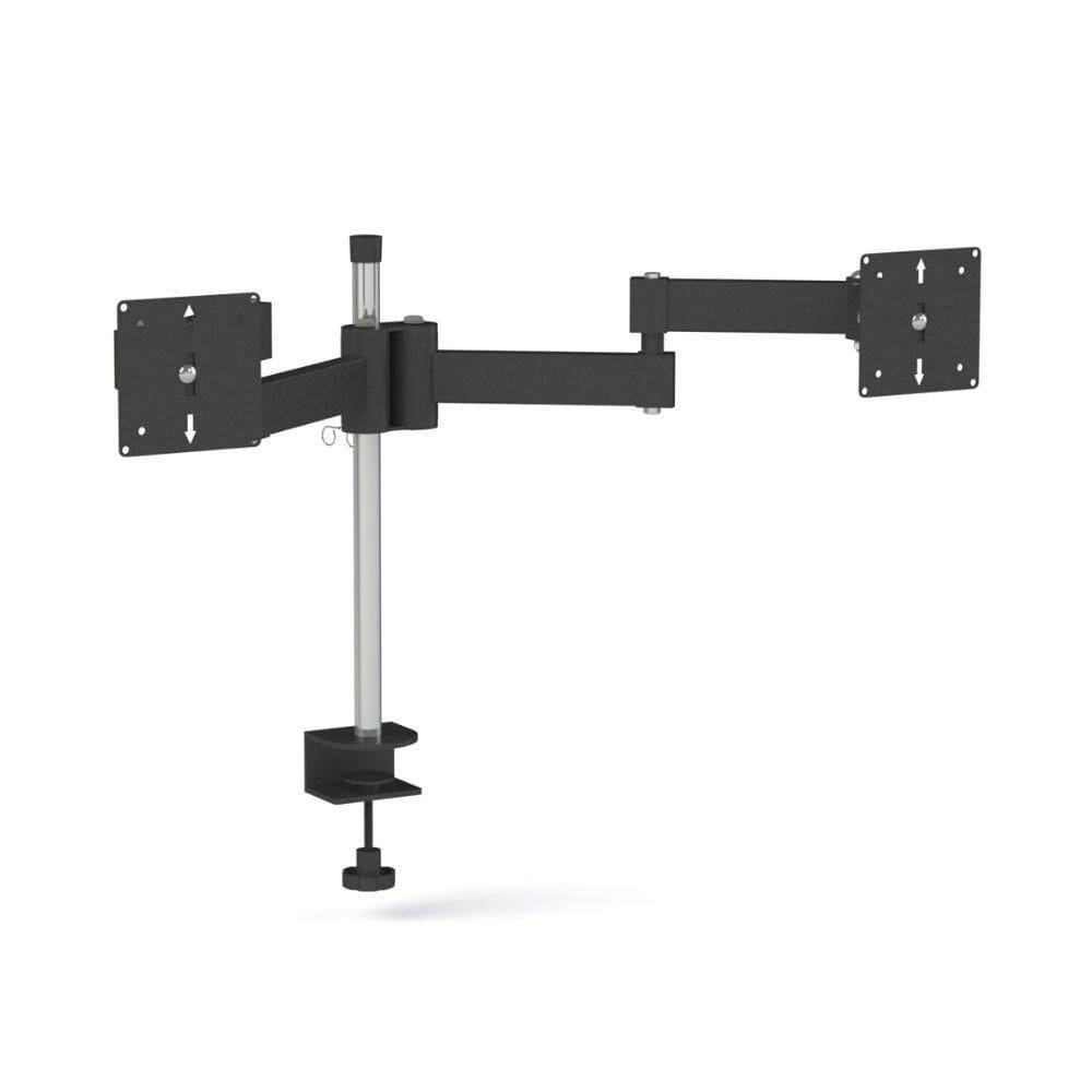 Suporte De Mesa Multivisao Triarticulado Para 2 Monitores - Preto