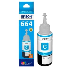 Refil Tinta Epson Azul T664220-al