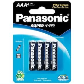 Pilha Comum Aaa Com 4 R03ual-4b400