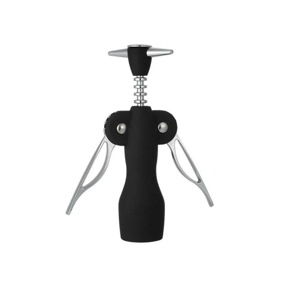 Saca Rolhas Premium Emborrachado Metal Black - Tuut