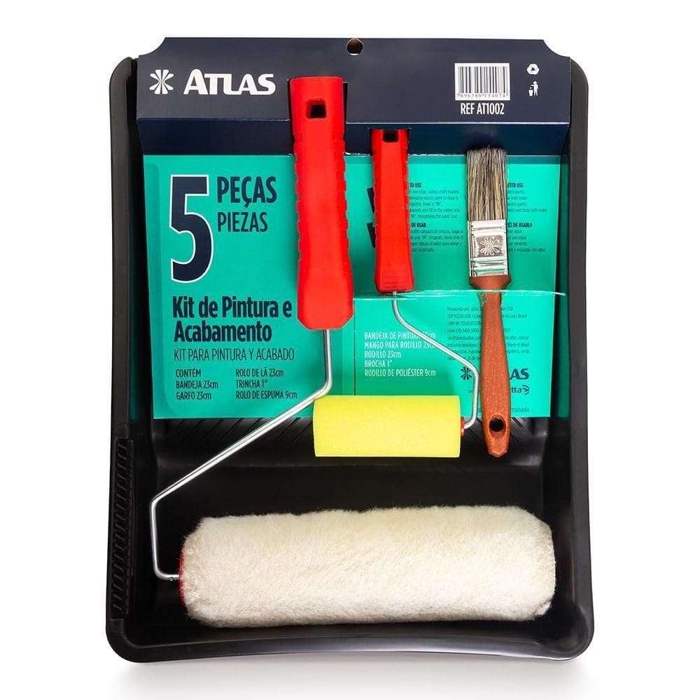 Kit De Pintura E Acabamento Atlas 5 Peças