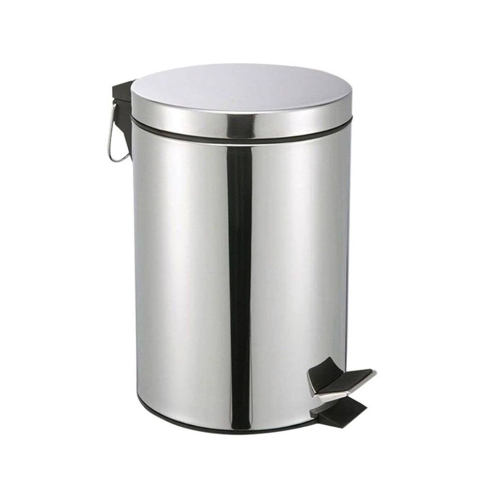 Lixeira Aço Inox Prime Com Pedal e Cesto Interno 3 Litros - Casita