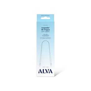 Raspador de Língua de Cobre Adulto Alva Oral Care