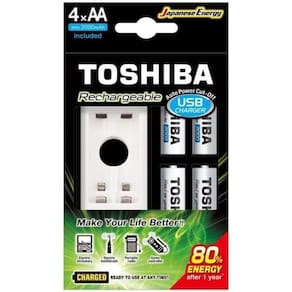 Carregador De Pilha Usb Tnhc-6gme4 Cb (c/4 Pilhas Aa...