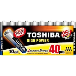 Pilha Alcalina Aaa 1,5v Lr03gcp (c/40 Pilhas)Toshiba
