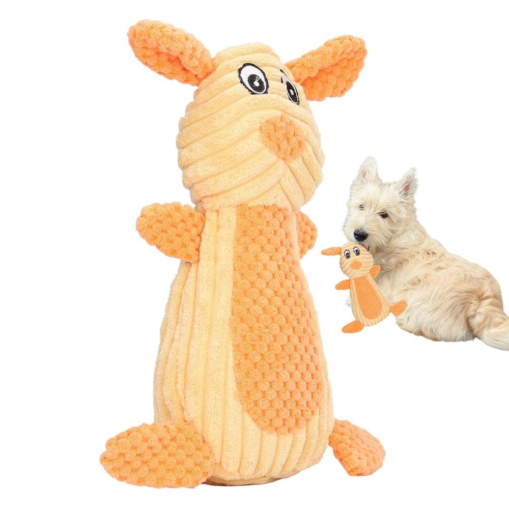 Mordedor de Pelucia Pet Cachorro Gato Cao Animais Brinquedo Dentiçao Com Apito Divertido