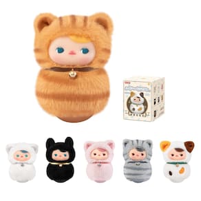 Pelúcia de vinil Blind Box POP MART PUCKY Roly-Poly Kitty