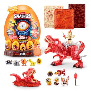 Brinquedo Treasure Hunt ZURU Smashers Dino Egg Hunt Light-Up T-REX