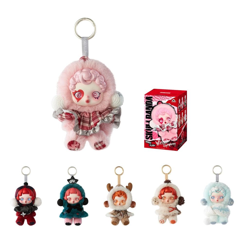 Brinquedo colecionável POP MART SKULLPANDA Winter Symphony Plush