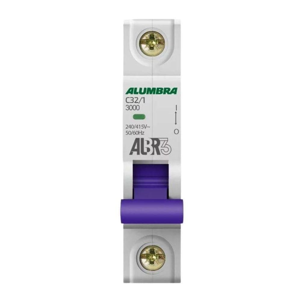 Disjuntor Din Unipolar Alumbra C32/1 - 32a