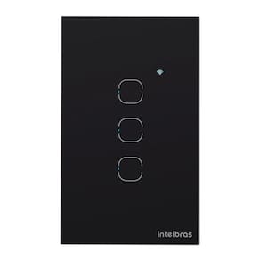 Interruptor Smart Touch Intelbras Ews1003 Wi-fi Com 3 Teclas