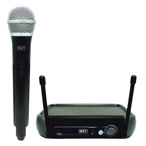 Microfone Sem Fio Mxt Uhf202-201 Frequencia 687.6mhz