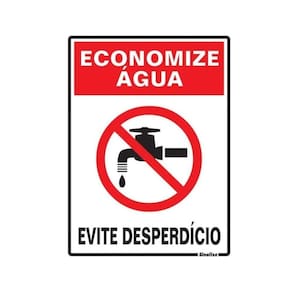Placa De Sinalização Acesso 15x20cm Economize água