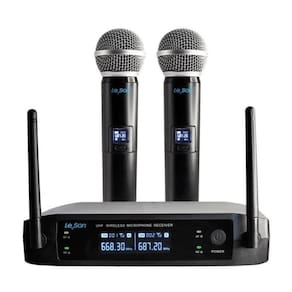 Microfone Sem Fio Leson Ls902 Digital - 02 Microfones