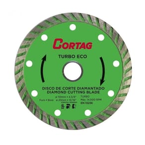 Disco De Corte Diamantado Eco Turbo Cortag 110mm