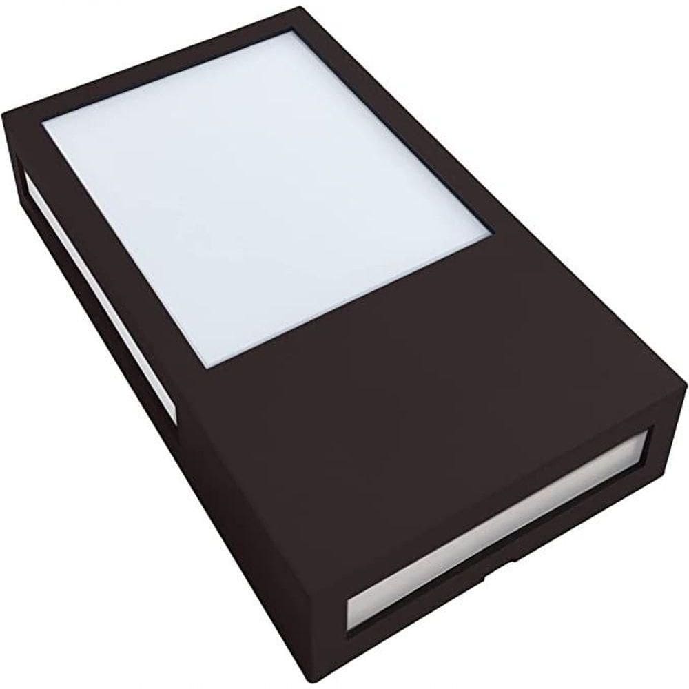 Arandela Led Cube Avant Café 12w 3000k - Luz Amarela