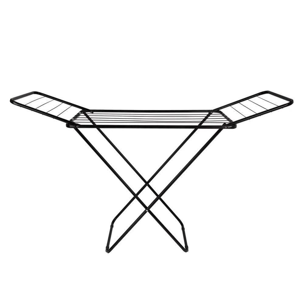 Varal De Chão Aço Slim Com Abas Mor 6216 144cm Preto