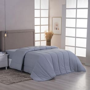 Edredom Minimal King Super Macio Malha 100% Algodão 01 Peça - Cinza