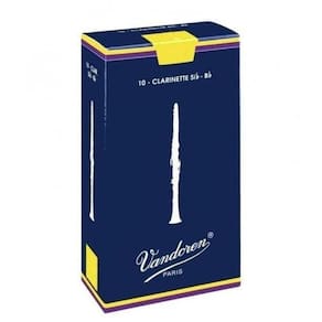Palheta Tradicional Para Clarinete Sib 3 Vandoren Cr103 - Cx - 10