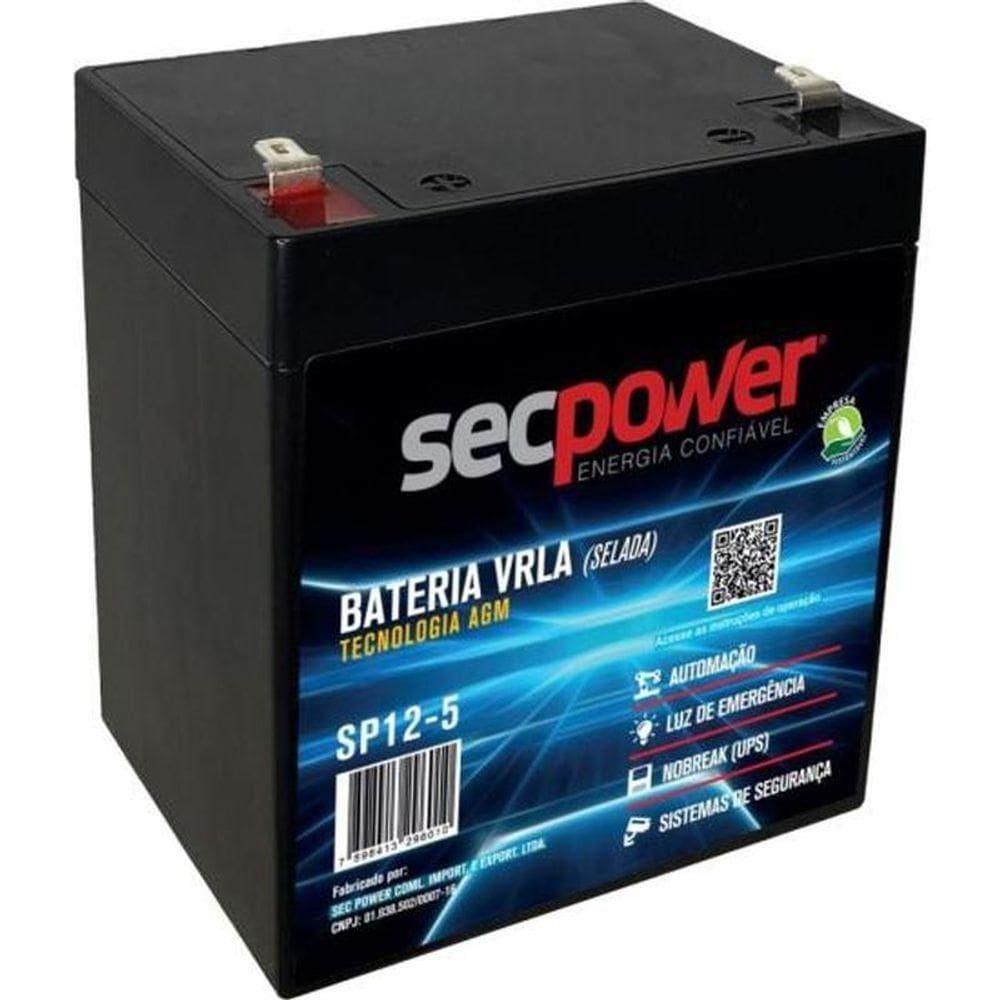 Bateria Selada 12v 5ah Sp12-5 Secpower