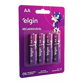 Pilha Alcalina Elgin Tamanho D Blister Com 2