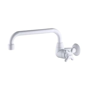 Torneira Para Cozinha De Parede Bica Móvel U Brio Lorenzetti - 1164 F34 - Branco