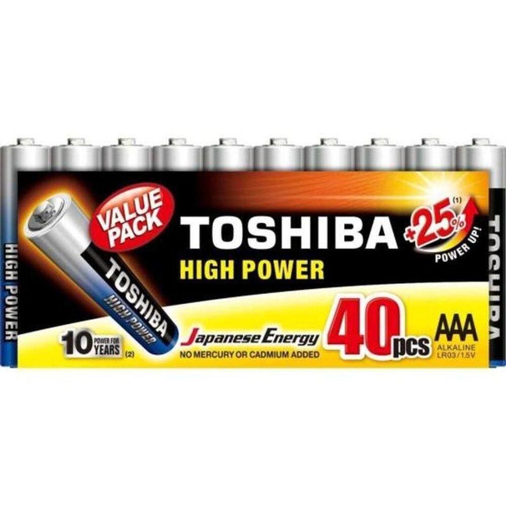 Pilha Alcalina Aaa 1,5v Lr03gcp (c/40 Pilhas)Toshiba